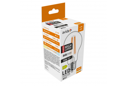 Bec LED Filament Globe 4.9W E27 A60 NW Avide Super High Lumen