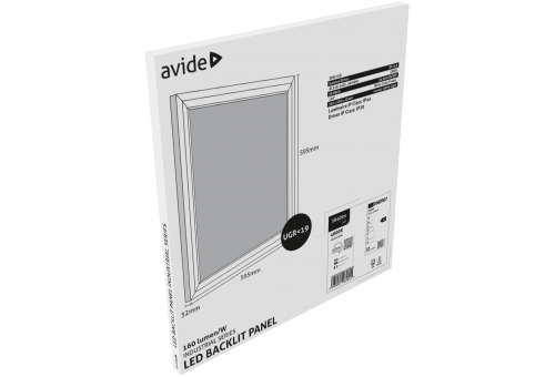 LED Panel 600x600mm 24W NW 4000K 160lm/W Industrial Range Backlit