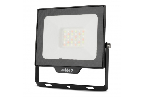 LED Flood Light Slim SMD 30W RGB with IR remote