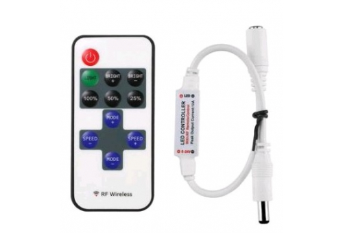 Controler și telecomandă RF 11-taste cu dimmer bandă LED 12V 144W Avide