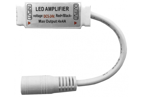Mini-amplificator de semnal bandă LED 12V 192W RGB+W Avide