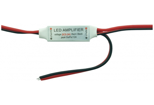 Mini-amplificator de semnal cu dimmer bandă LED 12V 144W Avide
