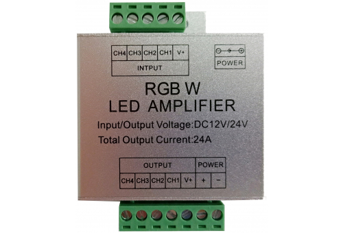 Amplificator de semnal bandă LED 12V 288W RGB+W Avide