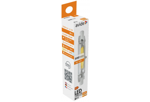 Bec LED liniar 5W R7S 18x78mm NW Avide