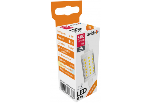 Bec LED liniar 6W R7S 23x78mm NW dimabil Avide