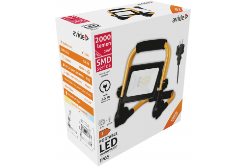 LED Reflektor Slim SMD 20W állványos 1.5m NW