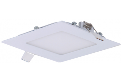 Avide LED Ceiling Lamp Recessed Panel Square 18W, CCT switch, ALU, IP44 Front