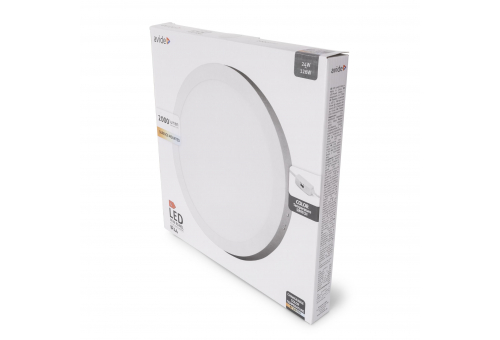 Avide LED Falra Szerelhető Kerek Mennyezeti Lámpa ALU 24W CCT IP44/IP20