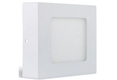 Avide LED Ceiling Lamp Surface Mounted Panel Square 18W, CCT switch, ALU, IP44 Front