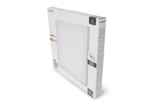 Avide LED Falra Szerelhető Négyzetes Mennyezeti Lámpa ALU 24W CCT IP44/IP20
